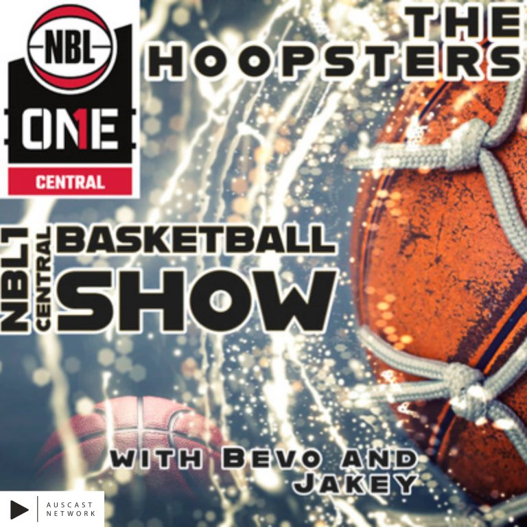 The Hoopsters NBL1 Central Basketball show logo