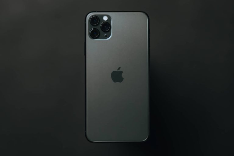 Big News Apple Iphone with Black Background
