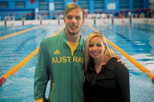 Kyle Chalmers with Shelly