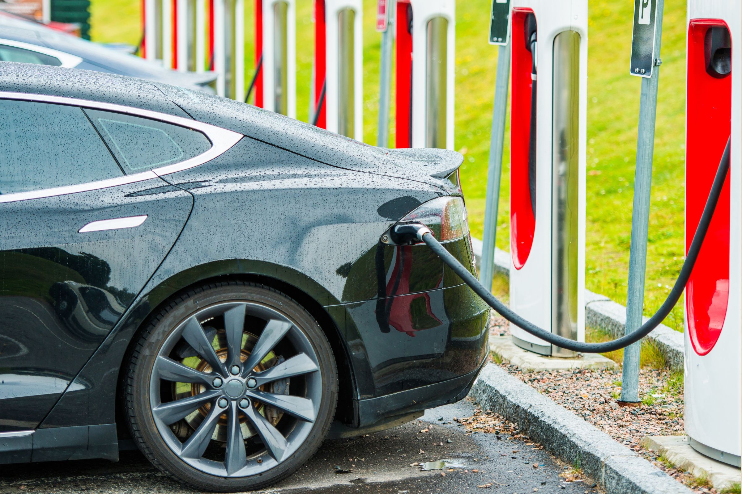 An electric vehicle charging