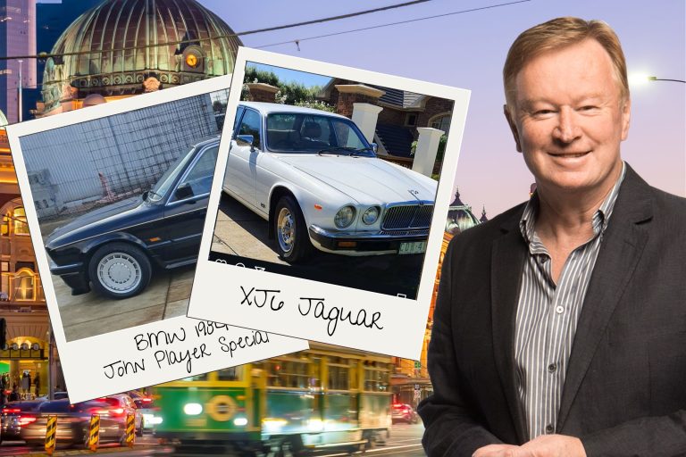 Denis Walter Classic Cars with Denis Walter and a Melbourne baqckground