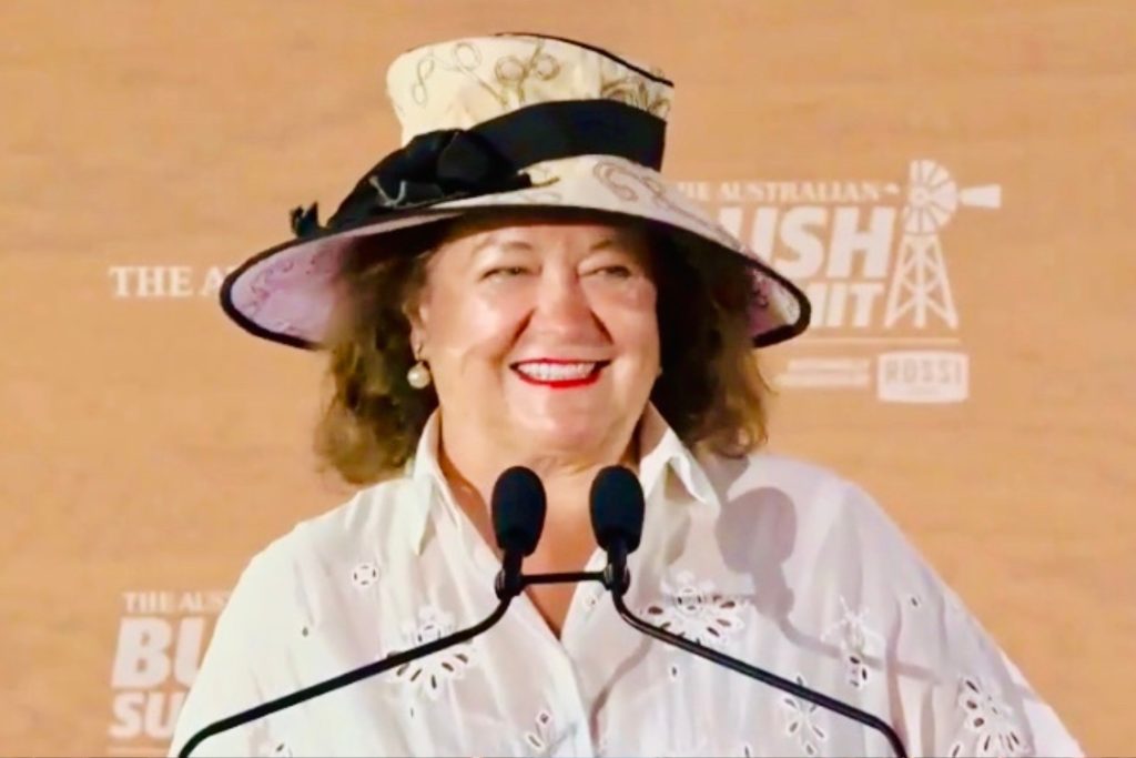 Gina Rinehart at the Bush Summit